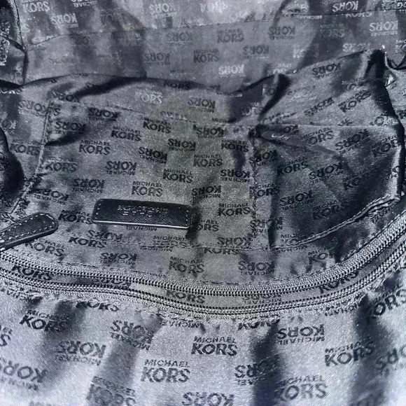 Michael Kors Ariana Large Nylon ToteShoulder Bag with Leather Handles Black! - Picture 8 of 10